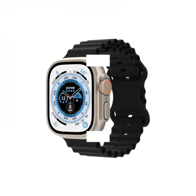 CBIW546 Silikonowy sportowy pasek oceaniczny dla Apple Watch Ultra Series 8 7 6 5 4 3 2 1