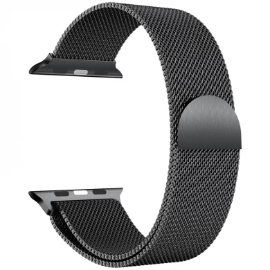 CBIW61 Magnetic Closure Milanese Loop Stainless Steel Watch Band For Apple Watch Ultra Series 8 7 6 5 4 3