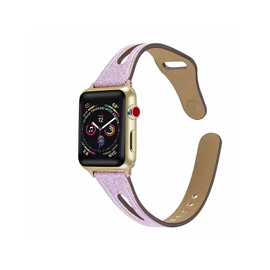 CBIW69-1 Bracelet de montre en cuir Bling pour Apple Watch série 1 2 3 4