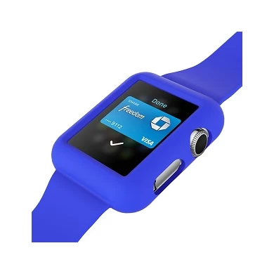 CBIW70 Soft Silione Correa para reloj con estuche protector para Apple Watch