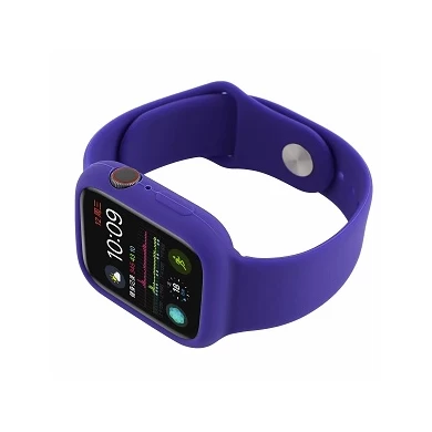 CBIW71 Sport siliconen horlogeband met beschermhoes voor Apple Watch