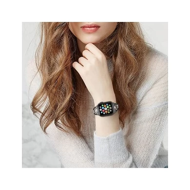 CBIW75 Frauen Schmuck Strass Metall Uhrenarmbänder Für Apple Watch