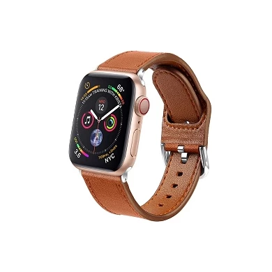 CBIW87 Banda de reloj de cuero genuino para Apple Watch Series 5 4 3 2 1