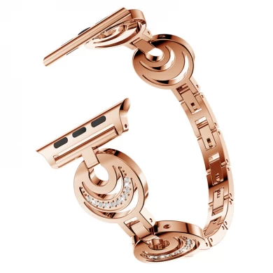 CBIW902 Fashion Women Sun Moon Crystal Bracelet Band Strap for Apple Watch
