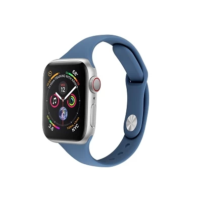 Bande de montre en silicone sport mince CBIW99 pour la série Apple Watch 5 4 3 2 1