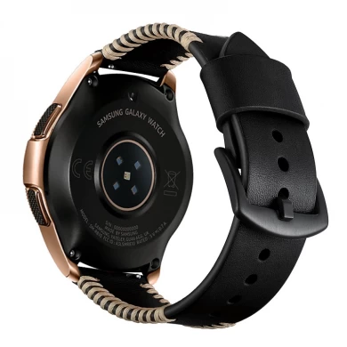CBSG1022 Trendybay Fashion Vollnarbenleder Ersatzriemen für Samsung Galaxy Watch 42mm 46mm