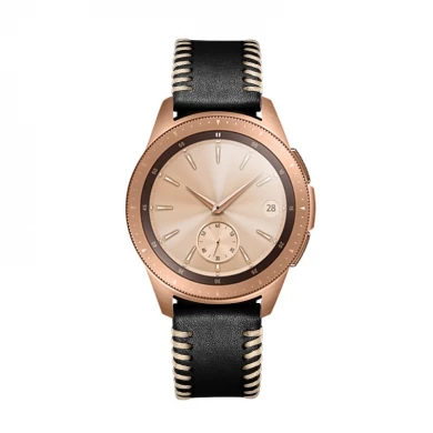 CBSG1022 Bracelet de remplacement en cuir pleine fleur pour Trendybay Fashion pour Samsung Galaxy Watch 42mm 46mm