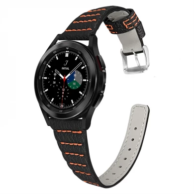 CBSGW-03 Trendybay Hersteller Großhandel Echtes Leder Armband für Samsung Galaxy Watch4 44mm 40mm 42mm 46mm