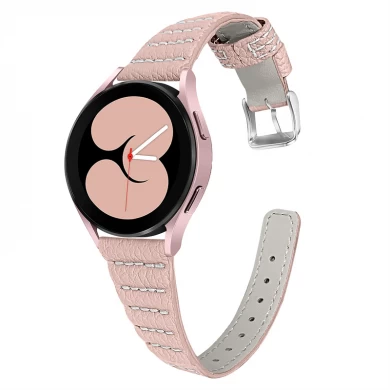 CBSGW-03 Groothandel Men Women Smart Watch Belt Leather Riem voor Samsung Galaxy Watch 5 40mm 45 mm Watch5 Pro