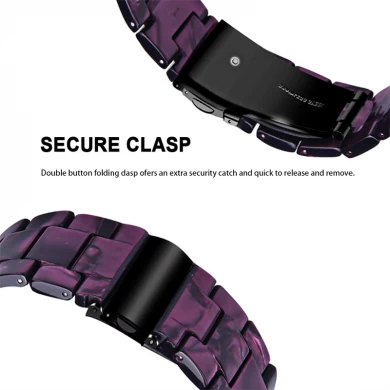 CBSGW-06 Samsung Galaxy Watch 5 Pro 40mm 44mm 용 화려한 수지 손목 스트랩 시계 밴드