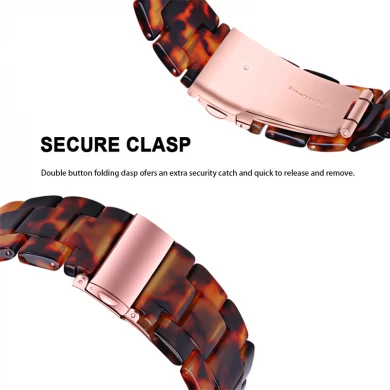 CBSGW-06 TrendyBay Fermoir Pliage Résine Sangle de montre pour Samsung Galaxy Watch4 44mm 40mm Classic 42mm 46mm