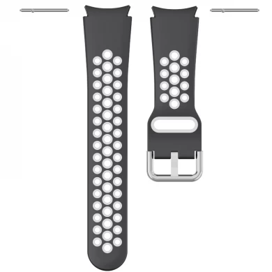 CBSGW-16 Dual Color Sport Silicone Rubber Watch Strap Watchband For Samsung Galaxy Watch 5 40mm 44mm Pro