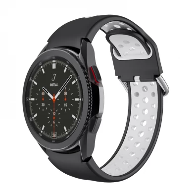CBSGW-16 Çift Renkli Spor Silikon Kauçuk İzleme Kayışı Saat Bandı Samsung Galaxy Watch 5 40mm 44mm Pro