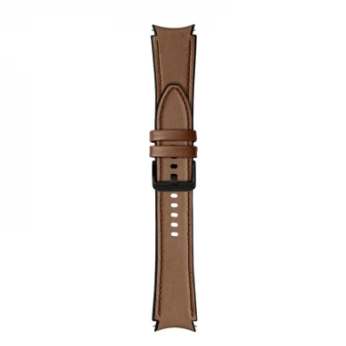 CBSGW-17 Trendybay Genuine Leather Silicone Watch Band For Samsung Watch 4 44mm 40mm Galaxi Watch4 42mm 46mm Strap