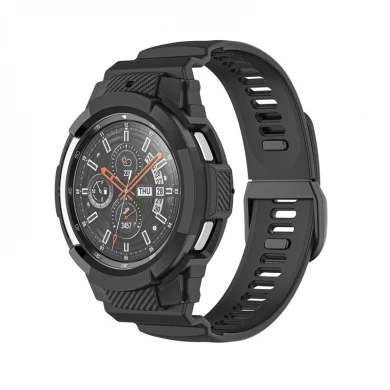 CBSGW-22 Robuste TPU-Hülle + Uhrenarmband für Samsung Galaxy Watch4 Classic 42mm 46mm
