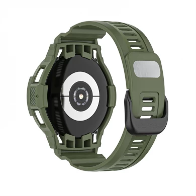 CASGW-22 Étui TPU robuste + bracelet de montre pour Samsung Galaxy Watch4 Classic 42mm 46mm