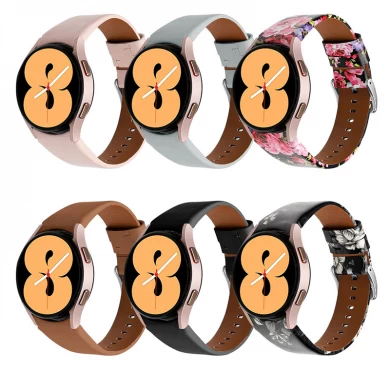 CBSGW-24 Wholesale Fashion Genuine Leather Strap Wrist Band For Samsung Galaxy Watch 5 Pro 40mm 44mm