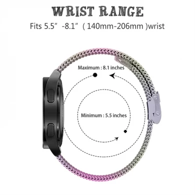 CBSGW-25 Metal Stainless Steel Mesh Watch Strap Band For Samsung Galaxy Watch 5 Pro 40mm 44mm Smartwatch