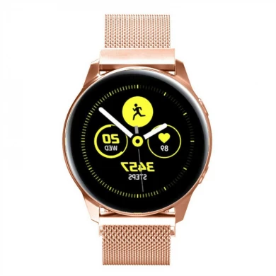 CBSW17 Correa de reloj milanesa de acero inoxidable Lopp para Samsung Galaxy Watch Active
