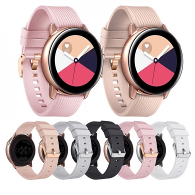 CBSW19 Atmungsaktiver Sport-Silikonersatzgurt für Samsung Galaxy Watch Active