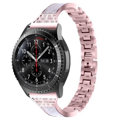 CBSW201 Samsung 은하 S3 시계를위한 호화스러운 모조 다이아몬드 합금 시계 줄