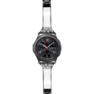 CBSW201 Samsung 은하 S3 시계를위한 호화스러운 모조 다이아몬드 합금 시계 줄