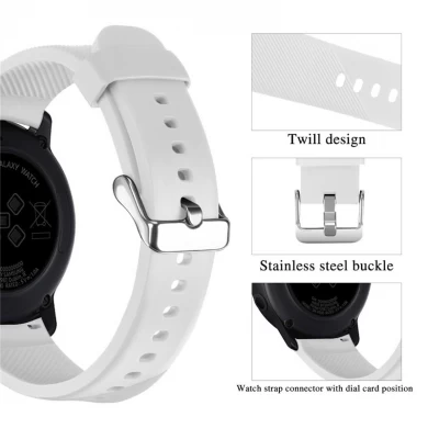 CBSW21 Sport Silicone Rubber Wrist Watch Strap For Samsung Galaxy Watch Active