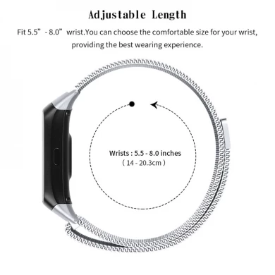 CBSW40 Manyetik Milanese Watch Band Için Samsung Galaxy Fit R370