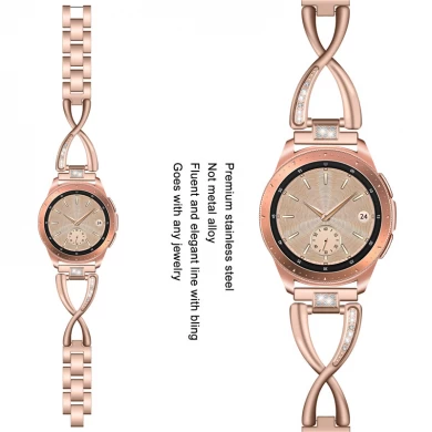 CBSW9401 Trendybay X-Link Biżuteria ze stali nierdzewnej pasek zastępujący diament do zegarka Samsung Galaxy