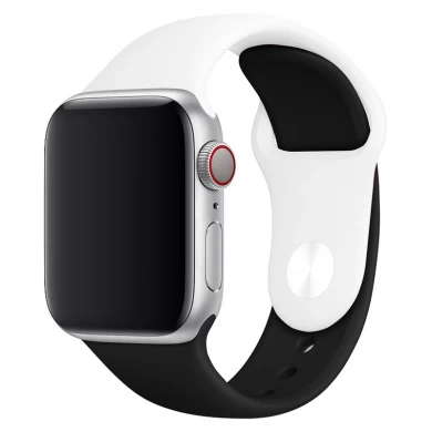 CBTN11 Новый контрастный цвет Мягкий силиконовый ремешок для часов для Apple Watch