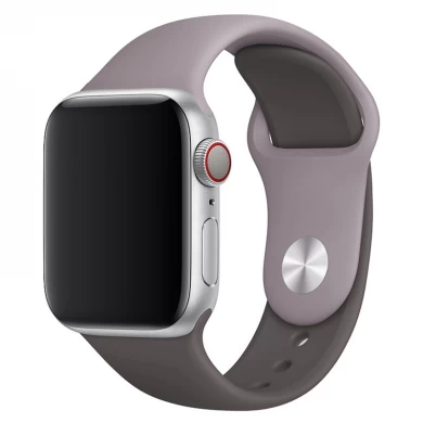 CBTN11 Nowy miękki silikonowy pasek do zegarka w kontrastowym kolorze do zegarka Apple