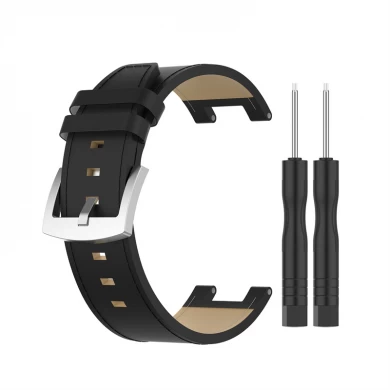 Correa de reloj de cuero CBTR01 PU para Huami Amazfit T-Rex Pro A1918 Smart Watch