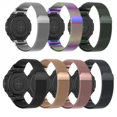 CBTR03 Snelle release Milanese Loop roestvrijstalen horlogeband voor Huami Amazfit T-Rex A1918 Correa-band voor Xiaomi Amazfit T Rex Pro