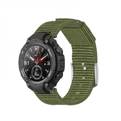 CBTR04 NAVO NYLON Gestreepte horlogeband voor Xiaomi Huami Amazfit T-Rex Pro A1918