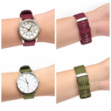 CBUS101 Quick Release Spring Bars Premium gevlochten stof nylon horlogeband 18 mm 20 mm 22 mm 24 mm