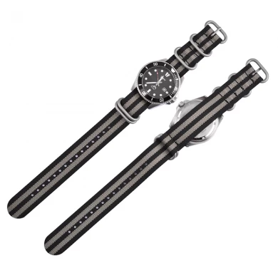 CBUS105 Precio al por mayor Banda de reloj de pulsera inteligente NYLON Rayas Rayas Strap 20mm 22mm