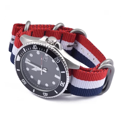 CBUS105 Groothandelsprijs Smart Horloge Band NAVO Nylon Gestreepte horlogeband 20mm 22mm