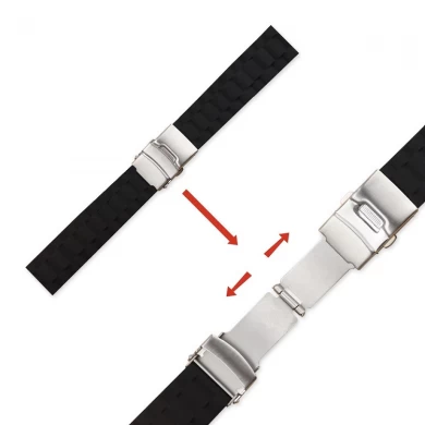 CBUS20 16 mm 18 mm 20 mm 22 mm 24 mm siliconen horlogeband