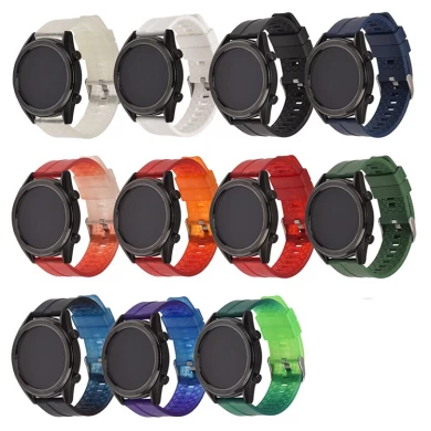 CBUS203 22-mm-TPU-Uhrenarmband mit Farbverlauf Correa de reloj Uhrenarmbänder mit Schnellverschluss-Federstangen