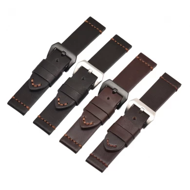 CBUS303-PDH4 22mm 24mm 26mm Quick Release Calf Genuine Leather Watch Bands Strap