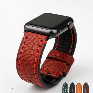 CBUW04 Correa de reloj de cuero genuino especial para pulsera de reloj de Apple