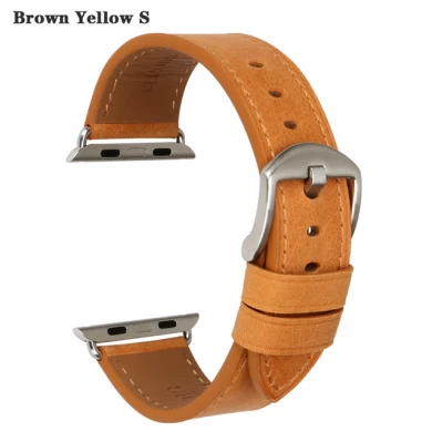 CBUW05 Bracelet de montre en cuir de qualité pour montre Apple Watch Series 5 4 3 2 1