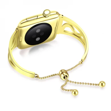 CBWB65 Trendybay Stainless Steel Women Girls Jewelry Bracelet Strap For Apple Watch Series 4 3 2 1 With Pendant