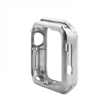 CBWC17 Trendybay Galvaniseren Zachte TPU-beschermhoes voor Apple Watch Series 7 45 mm 41 mm Cover