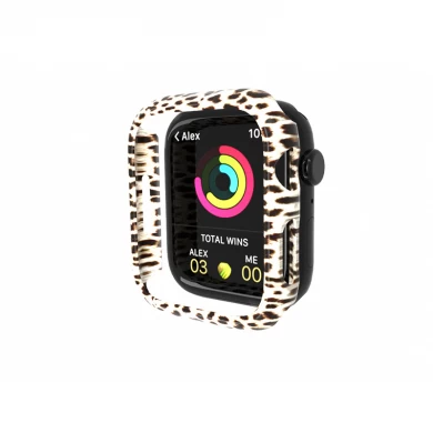 CBWC22 Wholesale Transparent Clear Hard PC Frame Cases Cover For Apple Watch Series 7 45mm 41mm