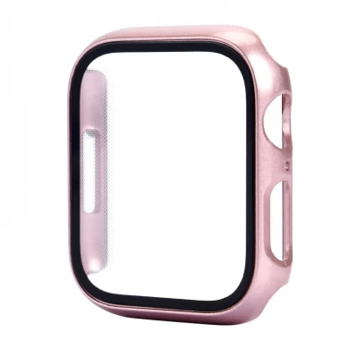 CBWC24 Tempered Glass Screen Protector Hard PC Protective Cover Watch Case For Apple Watch Series 8 41mm 45mm