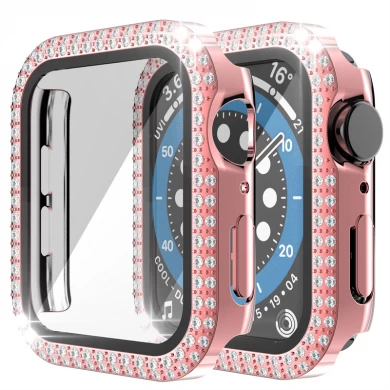CBWC27 Diamond PC Bumper Screen Protector Watch Case For Apple Watch 38mm 40mm 41mm 42mm 44mm 45mm