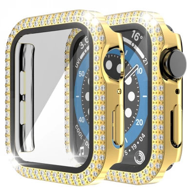 CBWC27 Diamond PC Bumper Protector Protector Case para Apple Watch 38 mm 41 mm 42 mm 44 mm 45 mm