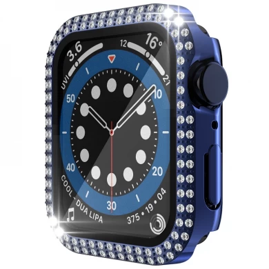 CBWC27 Case de diamantes de lujo para Apple Watch Series 8 7 41 mm 45 mm