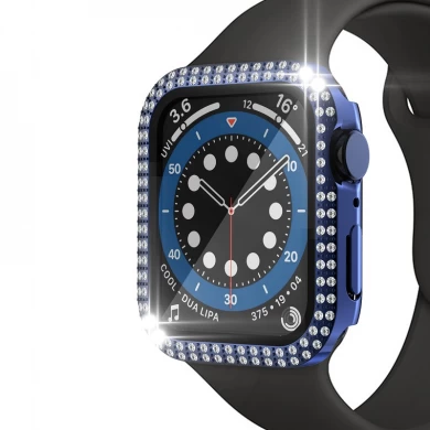 CBWC27 Case de diamantes de lujo para Apple Watch Series 8 7 41 mm 45 mm